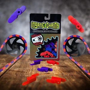 Lila & Rote Fahrrad Kettenkappen: BMX, Cruiser, E-Bike Upgrade