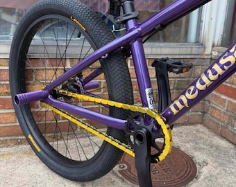 Cubrecadenas dorados para bicicleta – Tapas de cadena a presión – Aptas para bicicletas infantiles, BMX, cruisers y eléctricas - Accesorio para bicicletas