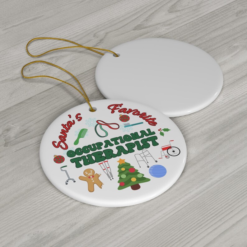 Occupational Therapist Christmas Ornament OT Holiday Etsy