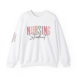 RN Nursing Sweatshirt – BSN Student Crewneck, Cozy Nurse Gift, Unisex Heavy Blend, Embroidered Nurse Apparel, NurseLife, RN Sweatshirt