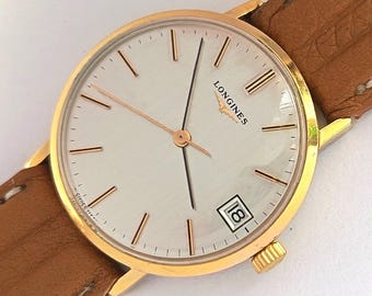 25 Jewels Swiss Made Longings Men's vintage automatic Men's watch