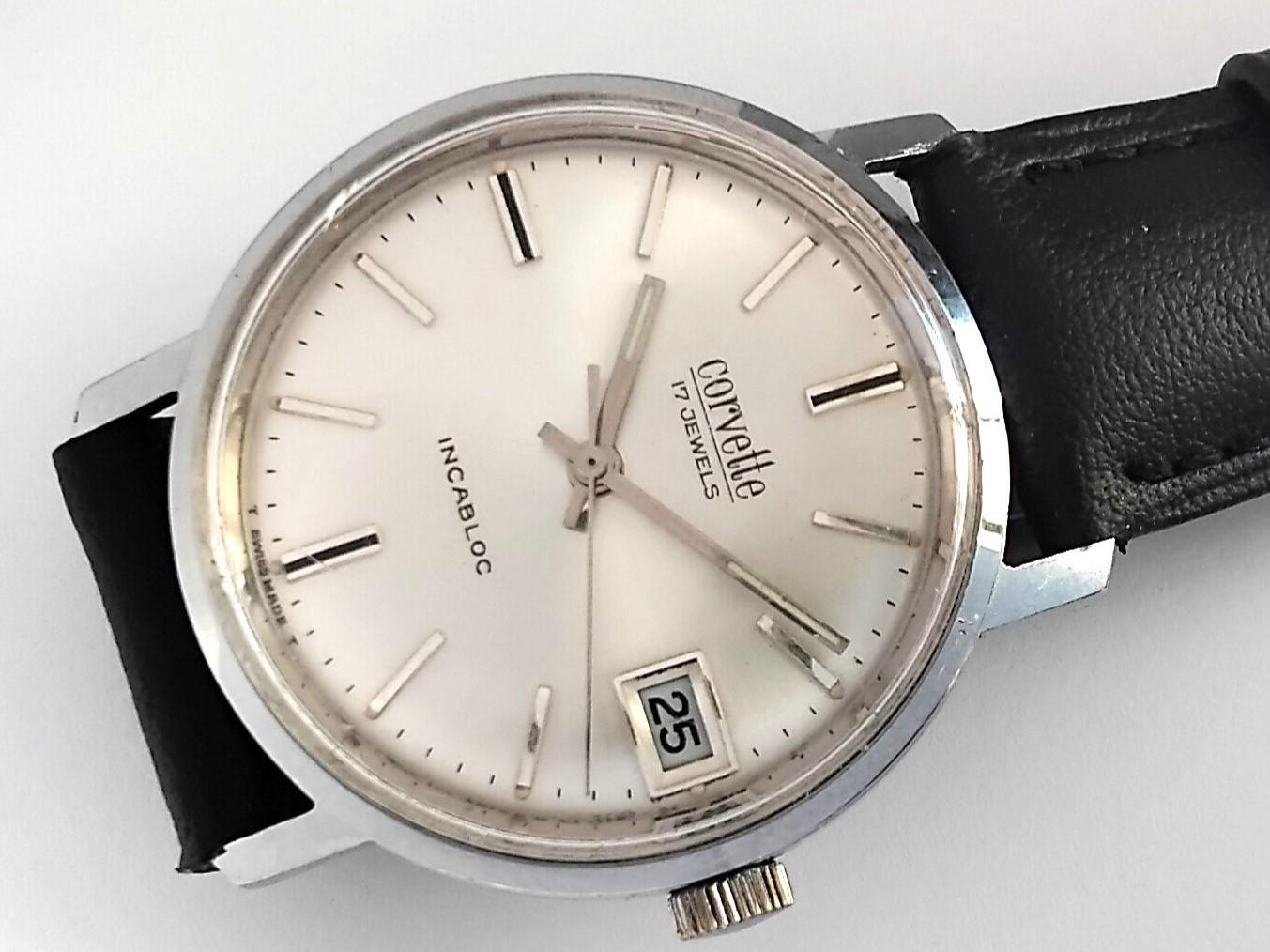 Montre-bracelet élastique Corvette Vintage – Couleur Or – Bijou Rétro