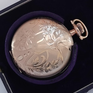 7 Jewels made in USA Elgin Natl  Men&#39;s wind up Pocket watch very rare