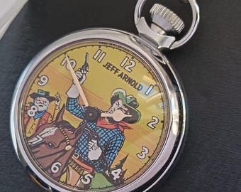 Vintage Ingersoll Jeff Arnold Pocket Watch: Dan Dare Men's Wind-Up
