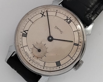 17 Jewels Made in England Smiths Men's vintage wind up Men's watch
