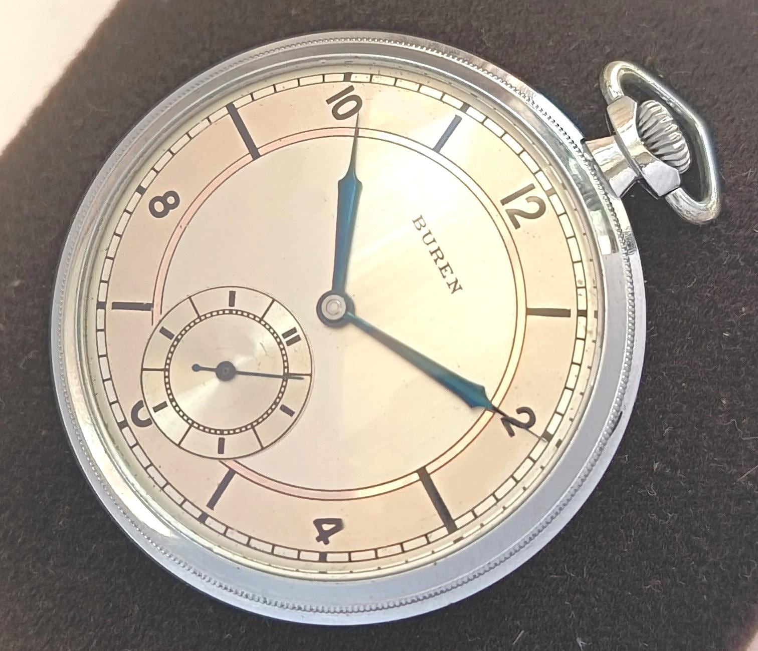 Vintage BUREN Grand Prix Swiss Orb Bubble Pendant Watch Taxedo Dial Orb Works Buren Pendant Watch - Etsy main image 2