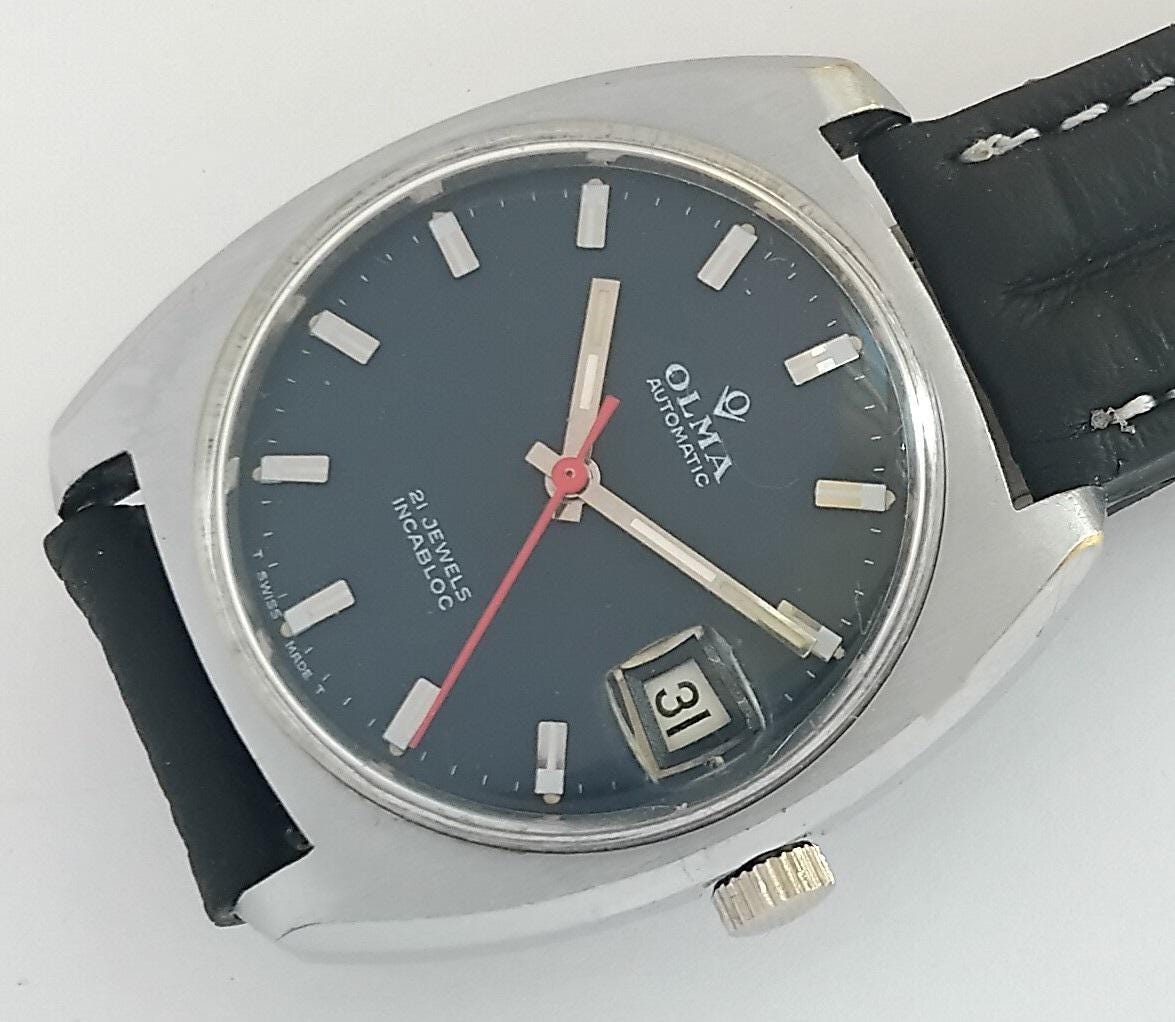 OLMA AUTOMATIC-ビンテージ★オートマティック時計 Olma Automatic - Etsy