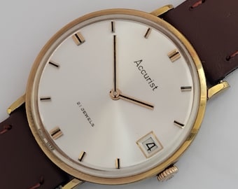 21 Jewels Swiss Made Fortis Vintage watch Men's wrist watch mint condition.