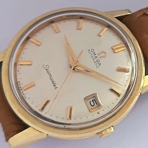 Vintage Omega Seamaster vergoldete Armbanduhr