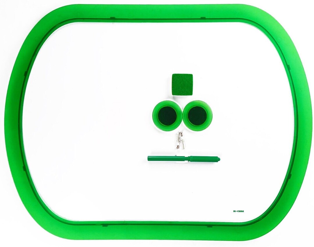Board Green Whiteboard 61 Cm X 46 Cm With 2 Etsy
