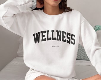 Wellness shirt mental health wellness crewneck sporty sweatshirt insipirational shirt mental health shirt  vintage sweatshirt