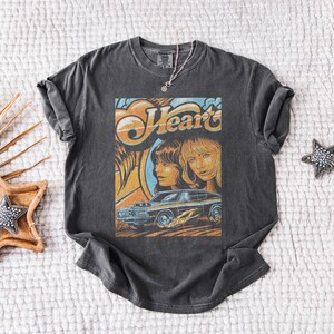 Vintage Heart Band T Shirt - Etsy