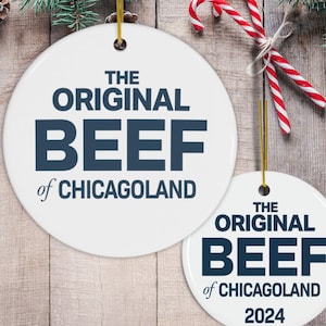 Original Beef of Chicagoland Ornament, The Bear TV Show, Top TV Show Gift, Fandom, Carmy, Richie, The The Bear Ornament, The Bear Christmas