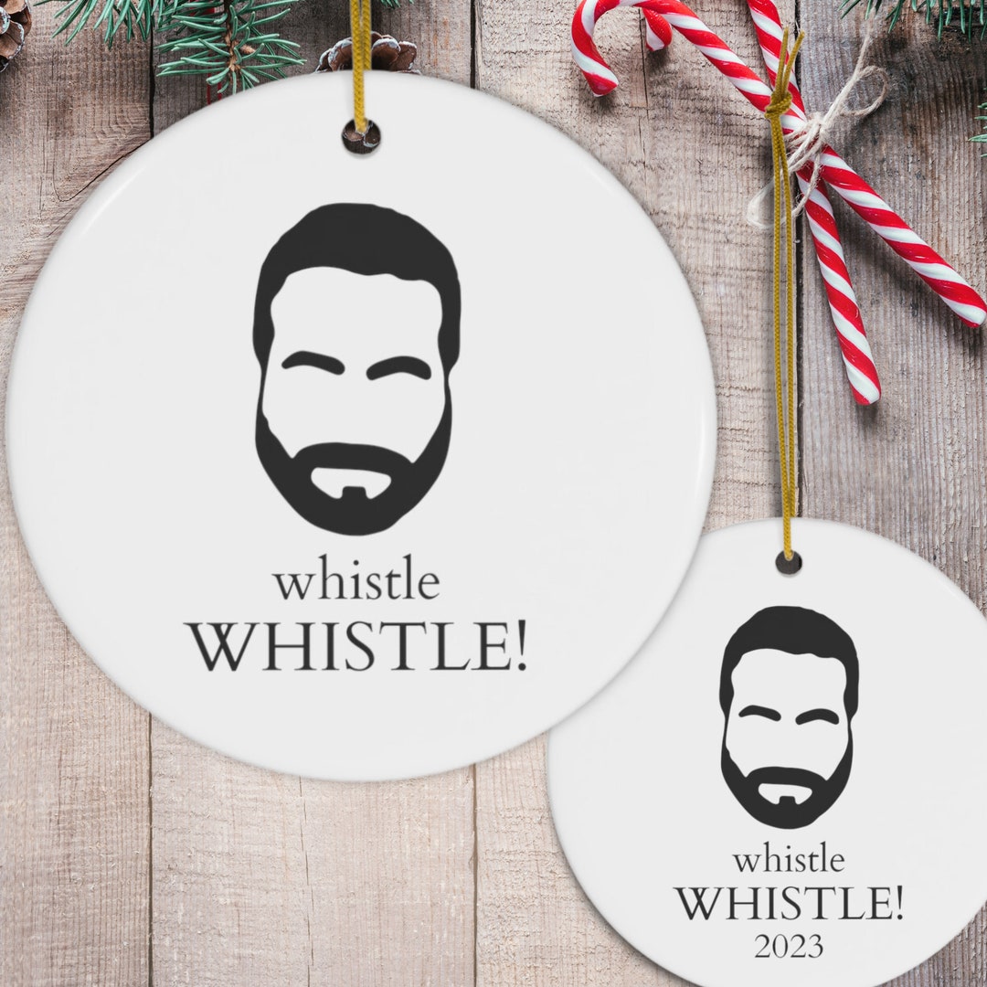 Whistle Roy Kent Ornament, Whistle Whistle, Ceramic Ornament, Lasso