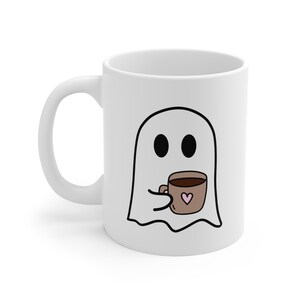 Cute Spooky Coffee Mug, Ghost Mug, Spooky Season, Fall Coffee Mug, Halloween Mug, Fall Graphic Mug, Pumpkin Spice Mug, Cute Ghost Mug image 8