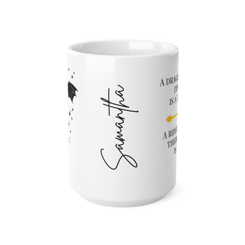 Personalized Fourth Wing Mug, Basgiath War College, Dragon Rider, Violet Sorrengail, Xaden Riorson, Riders Quadrant, Fantasy, Bookish Mug,UK image 8