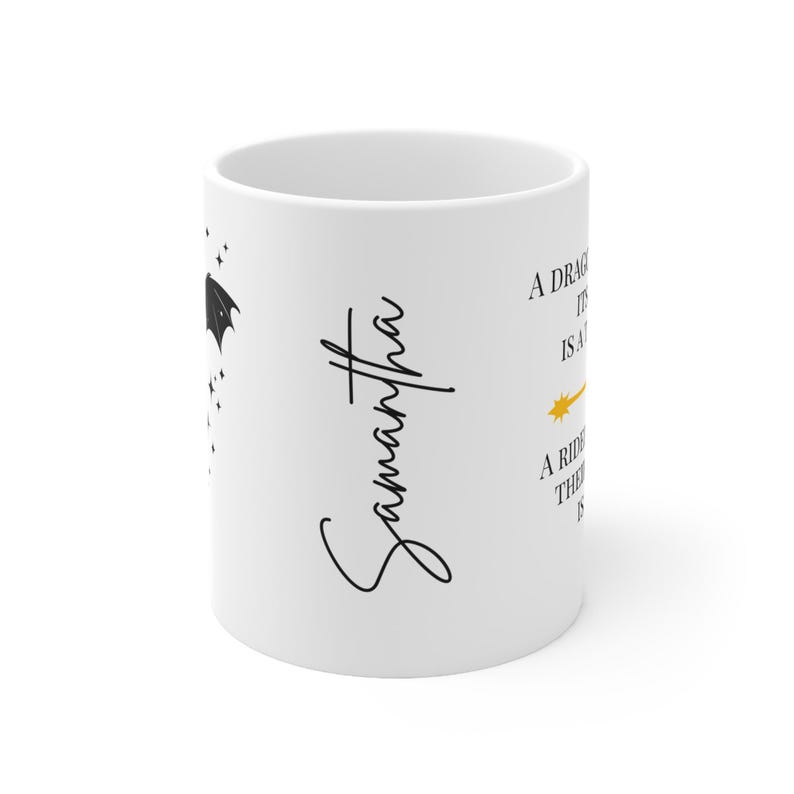 Personalized Fourth Wing Mug, Basgiath War College, Dragon Rider, Violet Sorrengail, Xaden Riorson, Riders Quadrant, Fantasy, Bookish Mug,UK image 7