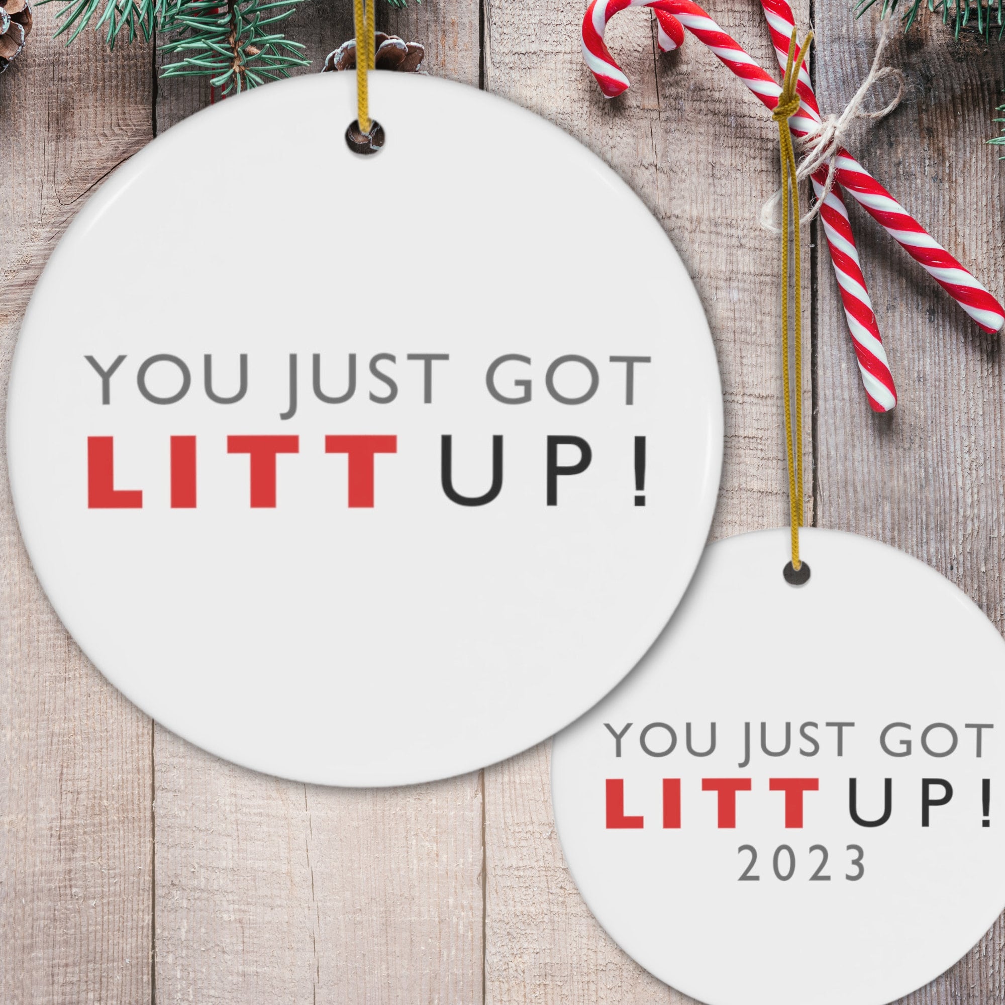 Litt up Ornament You Just Got Litt Up Louis Litt Harvey 