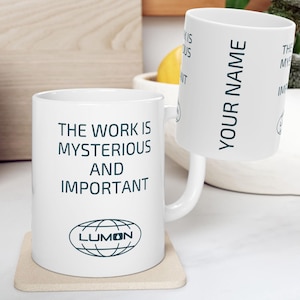 Personalized Severance Mug, Collectible TV Show Cup, Severed, SVRD, Lumon Mug, Helly, Innie, Outie, Unique Coffee Cup, Lumen Mug, Lumon Cup