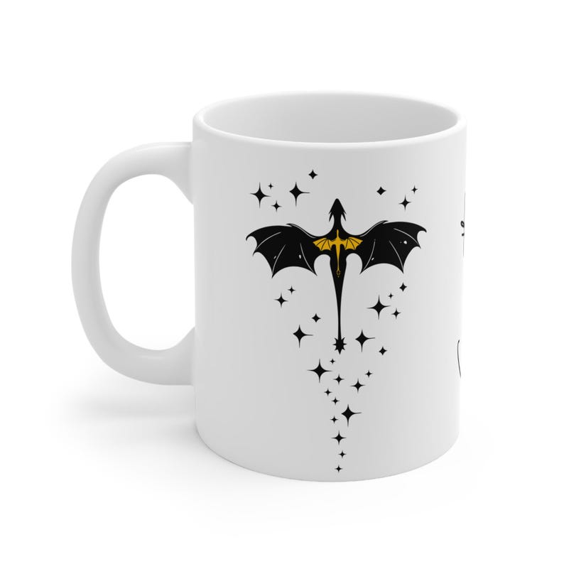 Personalized Fourth Wing Mug, Basgiath War College, Dragon Rider, Violet Sorrengail, Xaden Riorson, Riders Quadrant, Fantasy, Bookish Mug,UK image 9