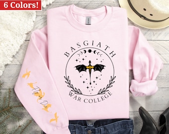 Fourth Wing Sweatshirt, Basgiath War College, Dragon Rider, Violet Sorrengail, Xaden Riorson, Riders Quadrant, Fantasy reader, Bookish Shirt