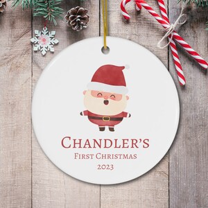 Baby&#39;s First Christmas Ornament, Personalized First Christmas Ornament, Custom Baby Ornament, Personalized Gift, Personalized Ornament