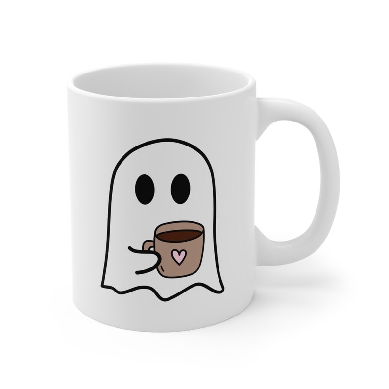 Cute Spooky Coffee Mug, Ghost Mug, Spooky Season, Fall Coffee Mug, Halloween Mug, Fall Graphic Mug, Pumpkin Spice Mug, Cute Ghost Mug image 9