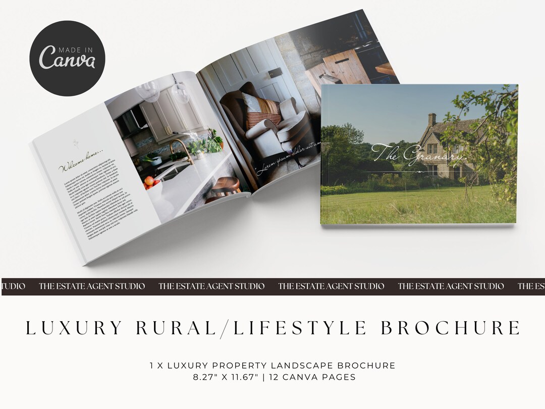 Luxury Property Brochure | Editable Canva Template | for Real Estate ...