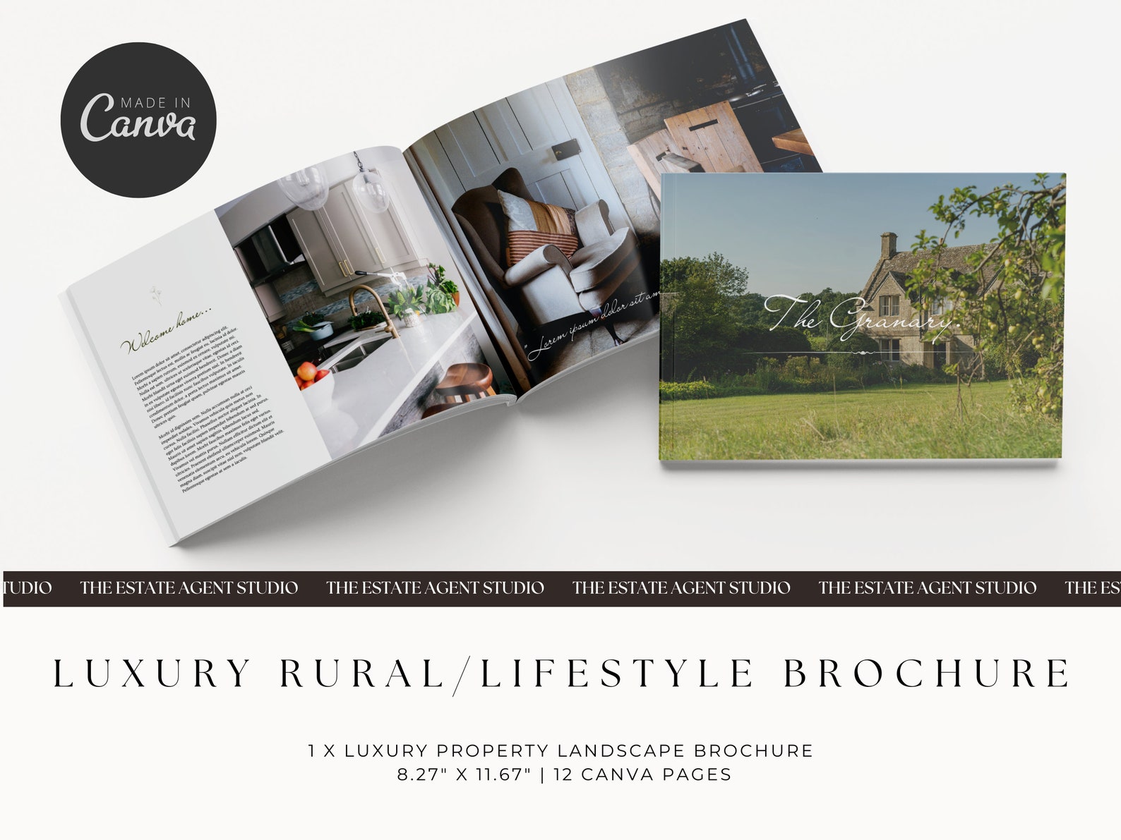 Luxury Property Brochure | Editable Canva Template | for Real Estate ...