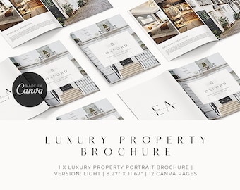 Luxury Property Brochure | Editable Canva Template | for Real Estate ...