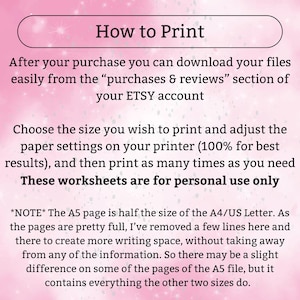 My Novel Planner | Printable PDF | 40 pages to help plan your BESTSELLER! | A4 | A5 | US Letter | Pink | Writer | Writing | Novel Plan image 9