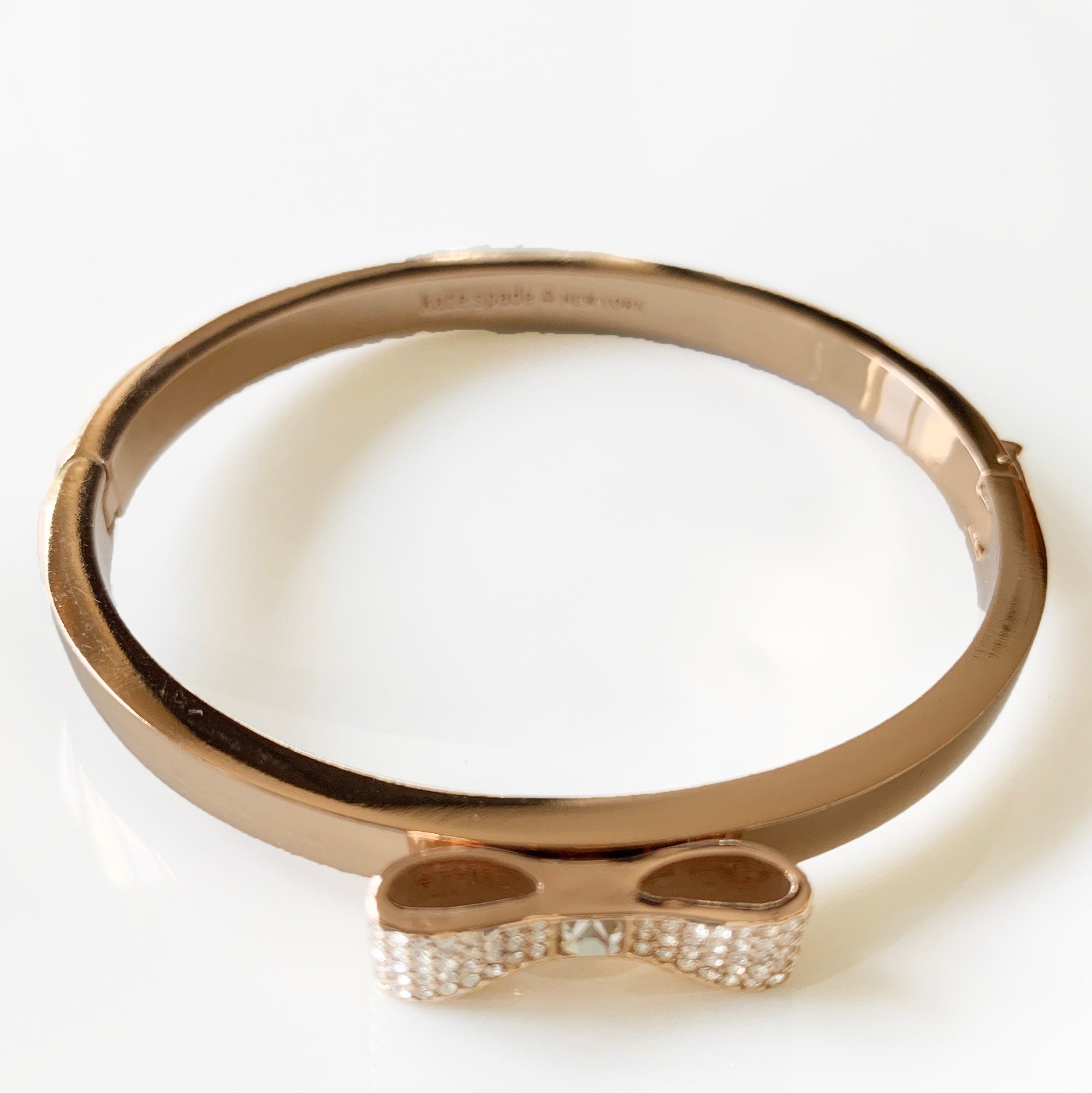 Kate Spade Rose Gold Mini Bow Bangle Bracelet for Women Online India at  Darveys.com