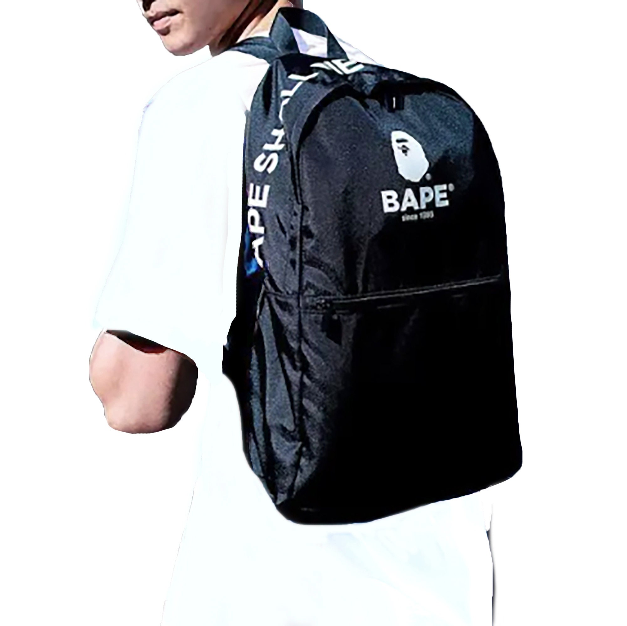 Bape Backpack in Black A Bathing Ape Backpack Gifts for Him Gifts Young  Adults Gifts for Teens Christmas Gifts Birthday Gift Streetwear Bags 