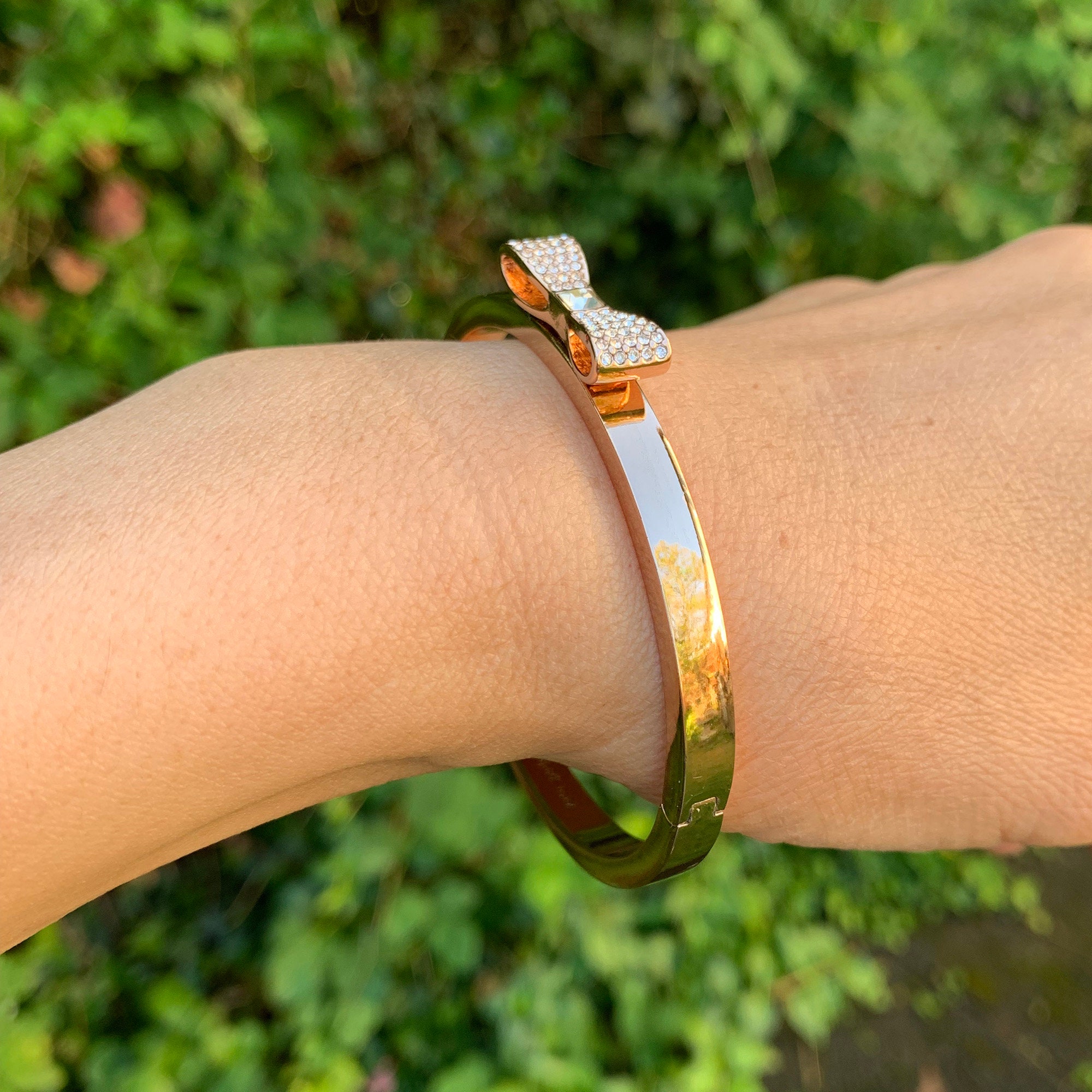 Corinne Gold Bangle Bracelet – Nikki Smith Designs