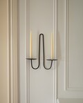 Wall-Mounted Candle Holder - Two-Arm Iron Chandelier for Elegance and Ambiance, Wall Decor, Home Decor