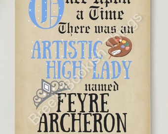 Feyre Archeron inspireerde afdrukbare kunst