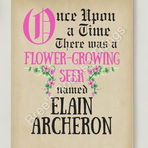 Elain Archeron inspired printable art