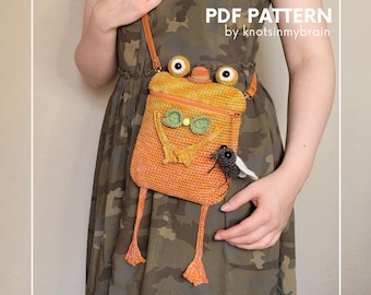 Crochet Frog Bag Pattern // Monsieur Frog & Phyllis the Fly