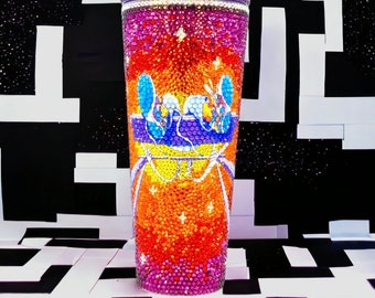 Custom Rhinestone Tumbler: Colorful Bling Travel Mug