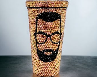 Personalized Rhinestone Tumbler: Custom Bling Cup, Party Gift