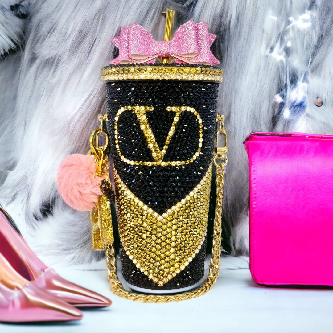 CHAIN BLING Gold Chain Purse Hanging Rhinestone Bling Etsy