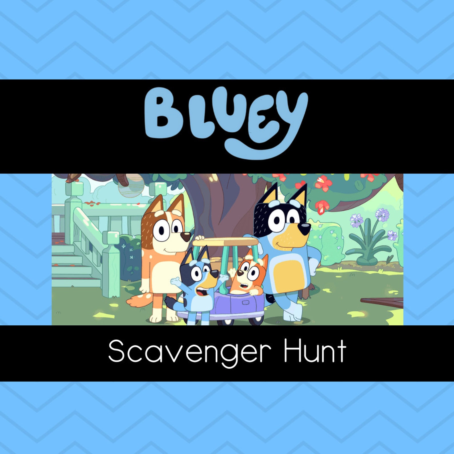 Bluey Scavenger Hunt for Kids - Etsy