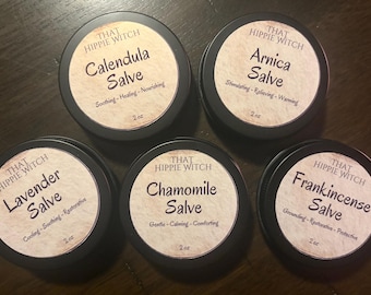 Herbal Salve | 2 oz Botanical Skin Balm | Natural First Aid Salve | Small Batch Herbal