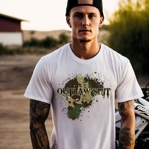 Camo, Outlaw, Outlaw Shirt, Outlaw Gift, Outlaw t shirt, Outlaw tee, Gift for Men, Gift for Women, Outlaw mc