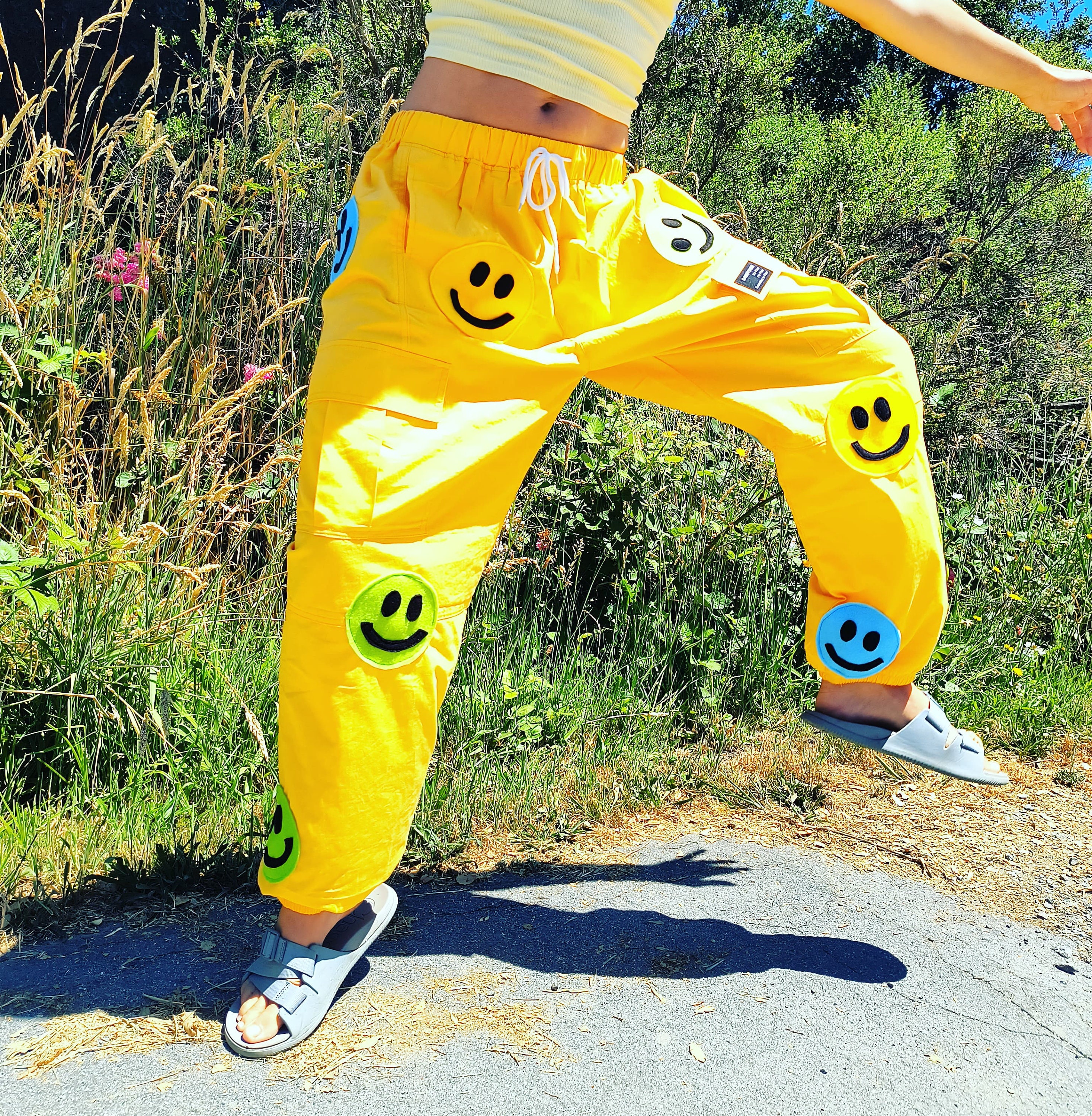 Happy Smiley Face Pants Etsy