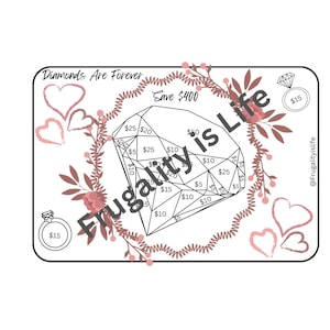 Diamonds Are Forever Savings Challenge | A5 Size | Cash Envelope Stuffing