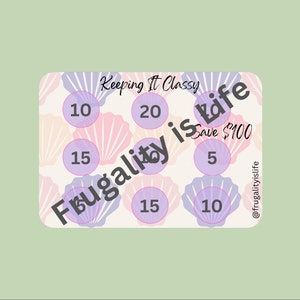 Keeping It Classy Savings Challenge | A5 Savings for Cash Envelope Stuffing | Seashell Pattern| Low Budget