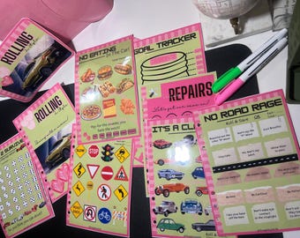 Rolling In Style Vehicle Savings Challenge bundle | A5 | B5 Size | Low Budget | Low Income | Cash Stuffing Envelopes | Car Expenses |DIGITAL