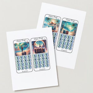 Happy Travel Mini Savings Challenge Bundle, Set of 10 | Low Income | Cash Envelopes | Cash Stuffing | Vacation Savings | Travel Savings