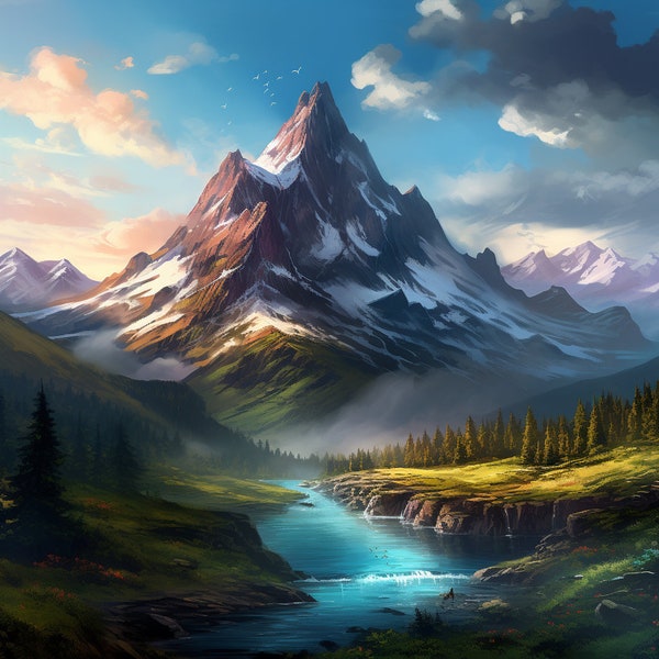 Majestic Mountain Wallprint